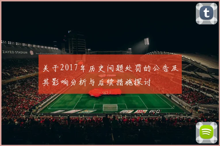 关于2017年历史问题处罚的公告及其影响分析与后续措施探讨